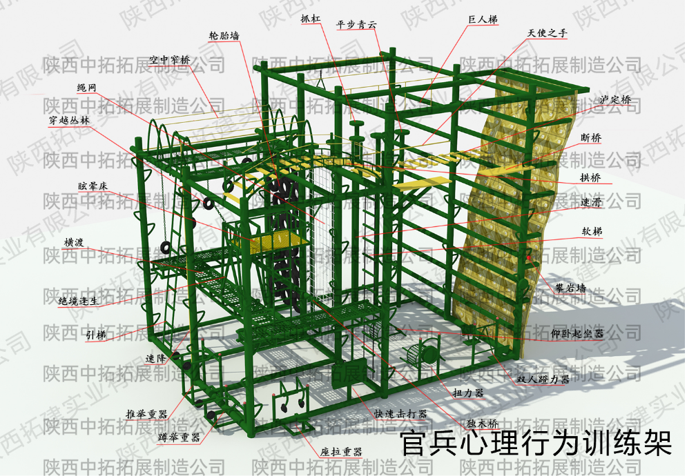 官兵心理行为训练架